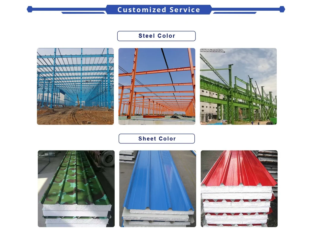 Galvanized Steel Frame Steel Sheds Galpon Workshop Almacen Metal Building Construction Prefabricated Building Steel Structure Warehouse