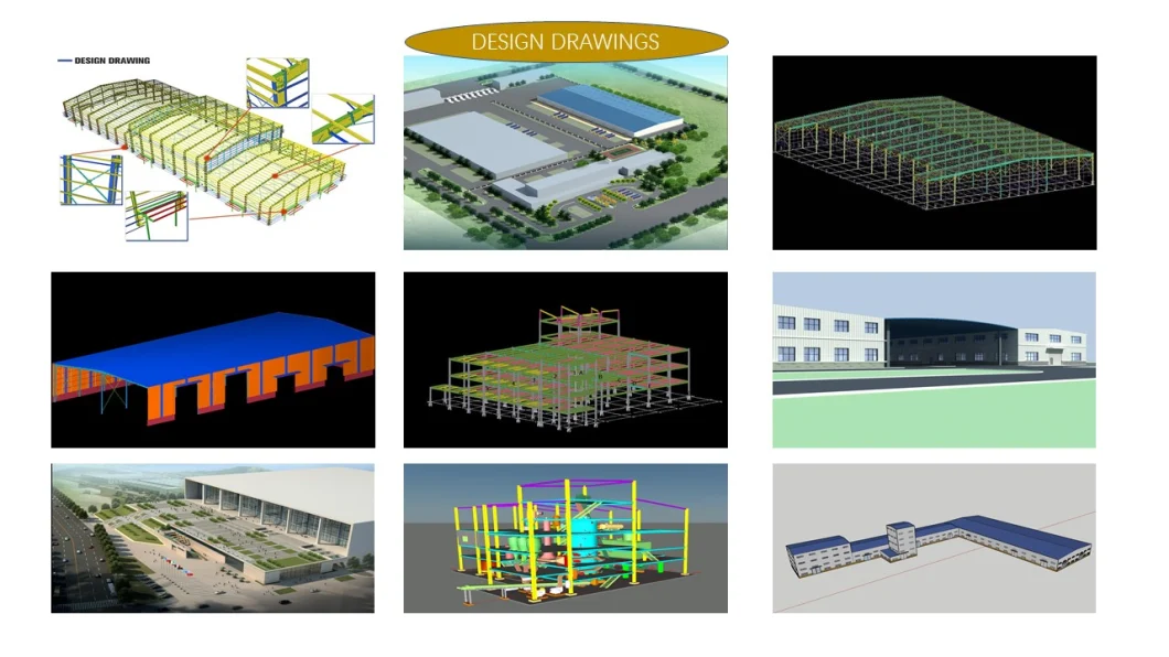 Low Cost Prefabricated Warehouse Workshop Hangar Hall Steel Structure Construction Metal Building