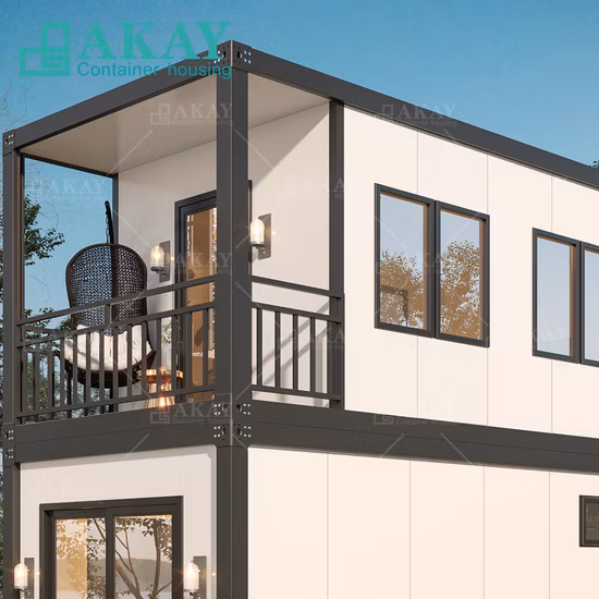 Maison de conteneur modulaire de 2 chambres à coucher de luxe Maison de conteneur de vie Maison préfabriquée de conteneur