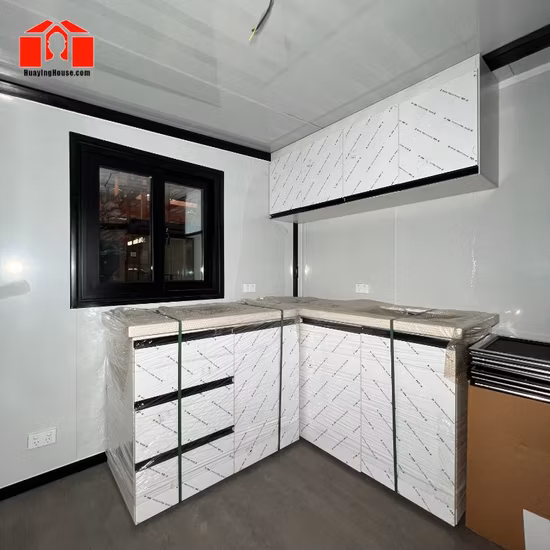 Petite maison préfabriquée américaine abordable, grandes maisons de conteneurs préfabriquées pliantes extensibles de 40 pieds 20 pieds à vendre